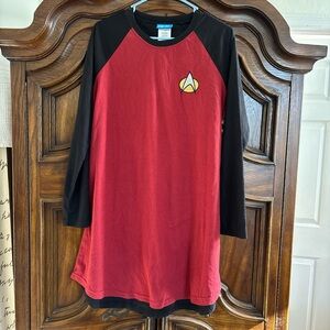 NWT Star Trek Women's Raglan sleepwear pajama